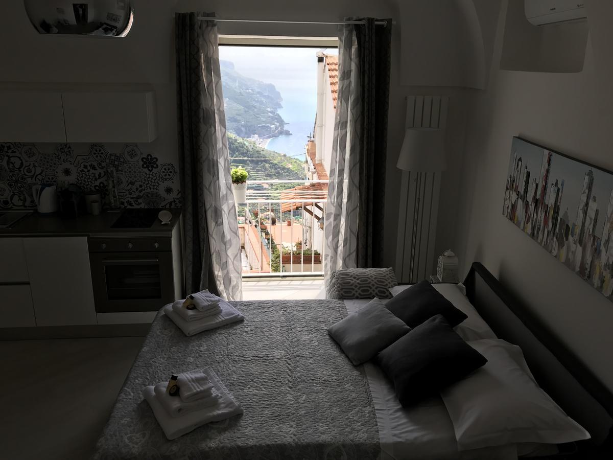 Chez Rosa - Cozy Sea View Openspace - 10Mins From Belmond Caruso Ravello Ngoại thất bức ảnh